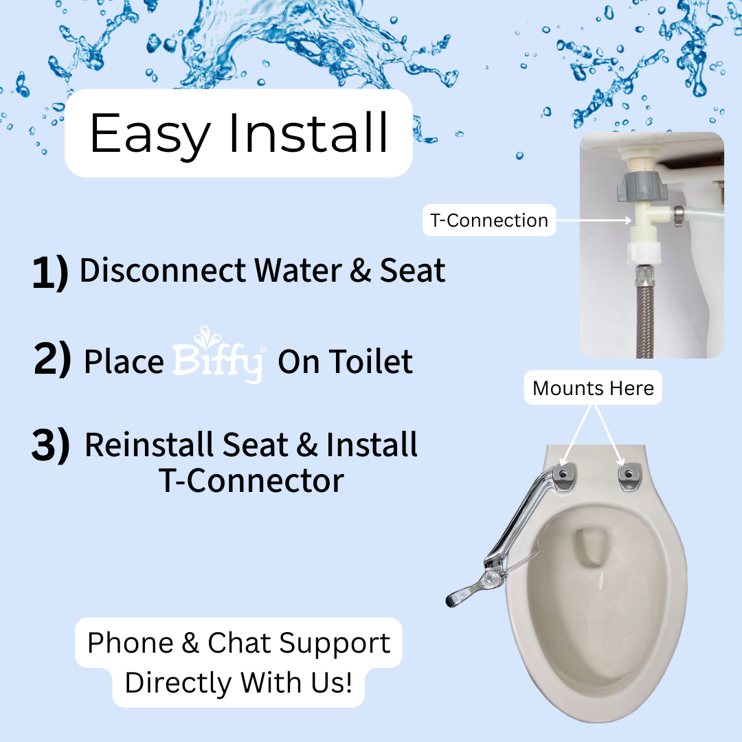 Biffy Chrome Attachable Bidet