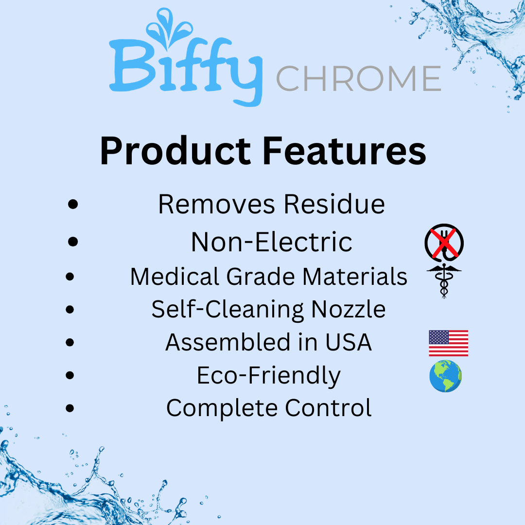 Biffy Chrome Attachable Bidet