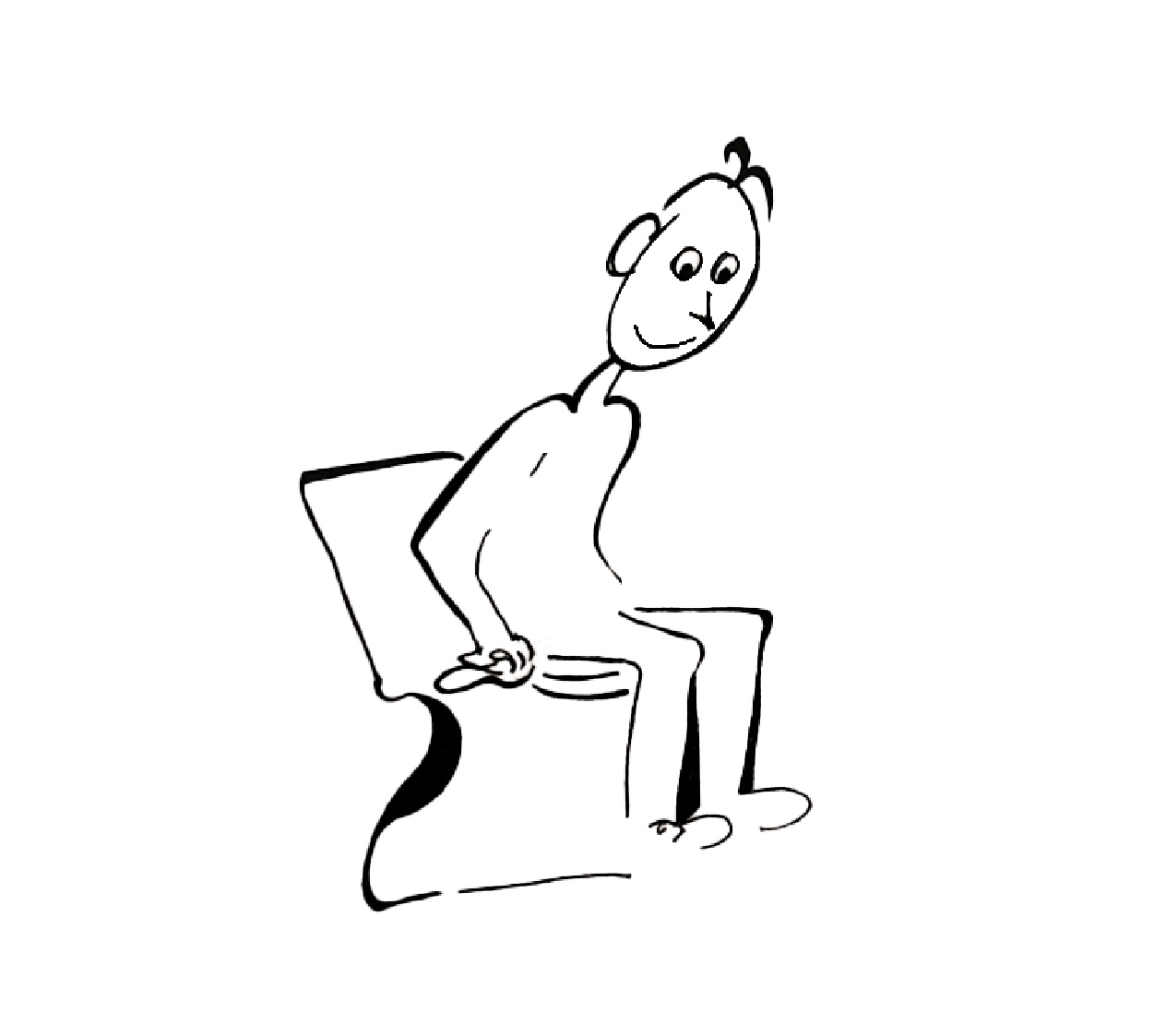 Man-On-Toilet-Drawing